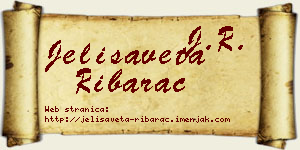 Jelisaveta Ribarac vizit kartica
